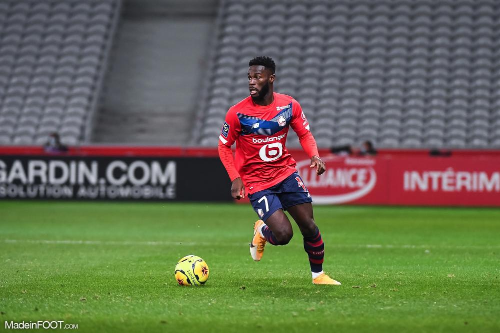 Bamba avec le maillot du LOSC