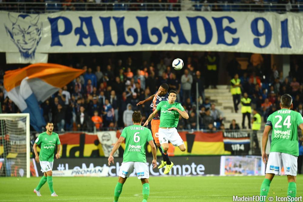 Joris Marveaux, ici au duel dans un match contre Saint-Etienne.