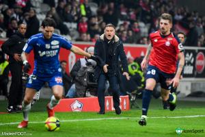 Le groupe du Lille OSC pour le match face au Stade de Reims.