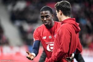 Timothy Weah, l'attaquant du Lille OSC.