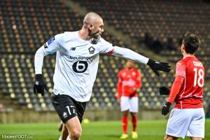 Burak Yilmaz, l'avant-centre du Lille OSC.