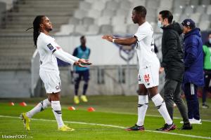 Renato Sanches, le milieu de terrain du Lille OSC, ici aux côtés de Boubakary Soumaré.