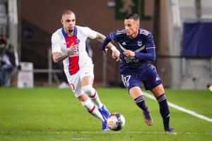 Layvin Kurzawa, le défenseur latéral gauche du Paris Saint-Germain.