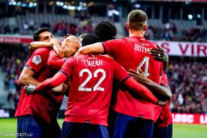 Joie des joueurs du LOSC